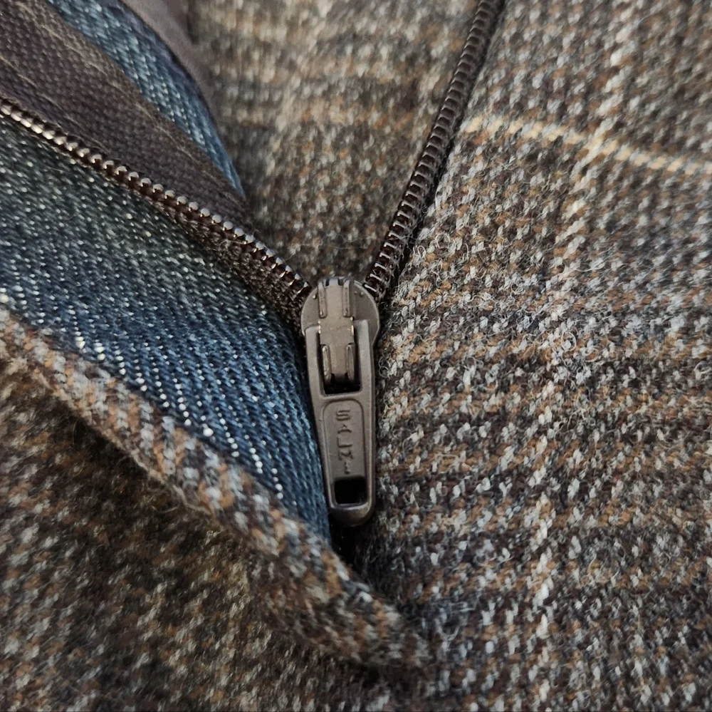 Dolce & Gabbana Wool And Denim Lowrise Tartan Trousers - Picture 6 of 9